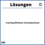 Training Mittlerer Schulabschluss Lösungen Pdf