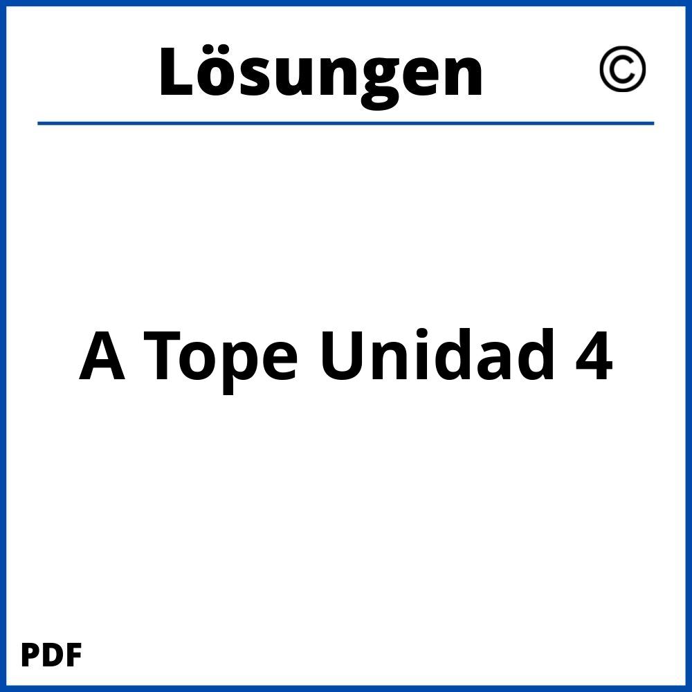 A Tope Lösungen Pdf Unidad 4