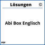 Abi Box Englisch  Lösungen Pdf