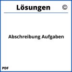 Abschreibung Aufgaben Mit Lösungen Pdf