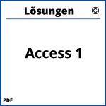 Access 1 Lösungen Pdf