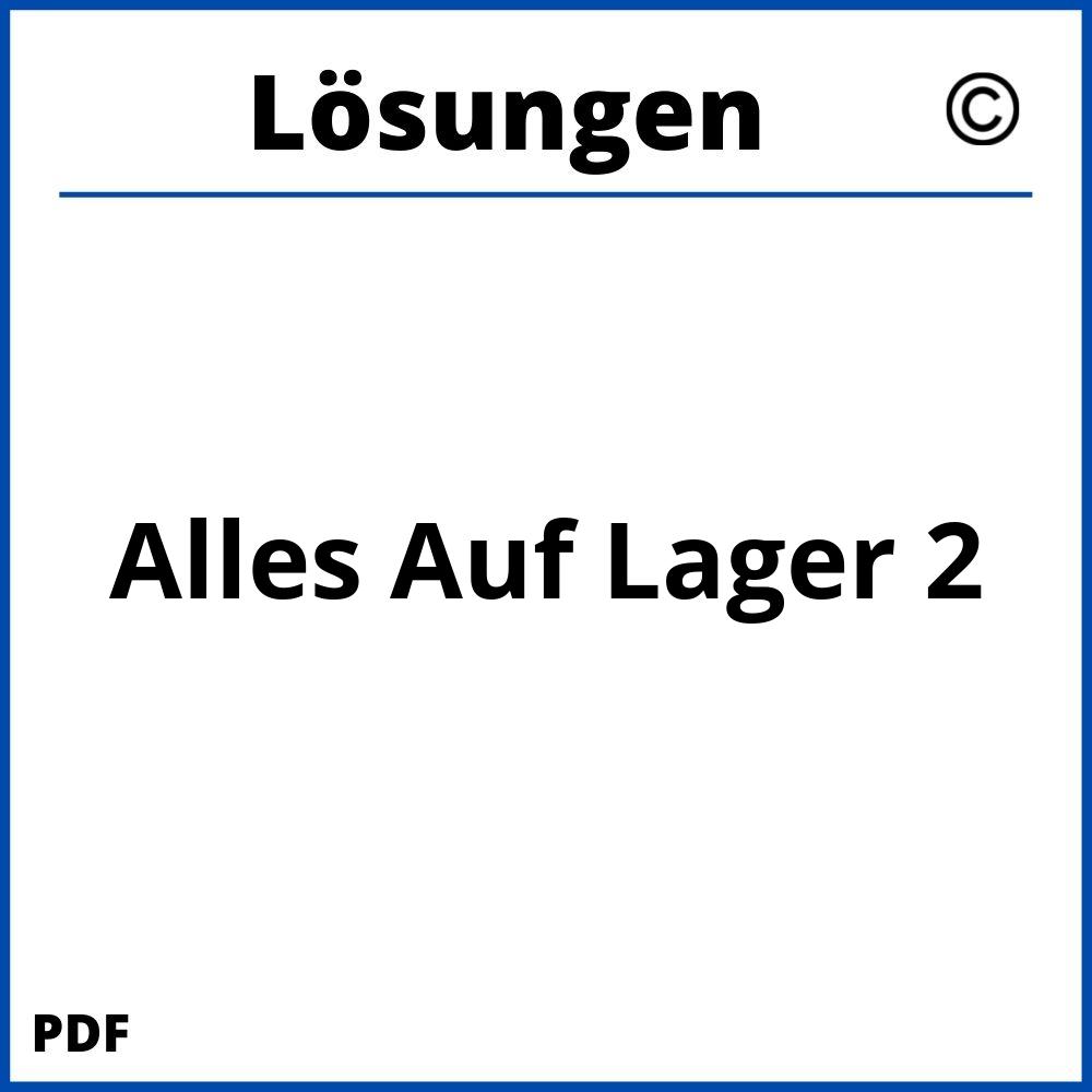 Alles Auf Lager 2 Lösungen Pdf