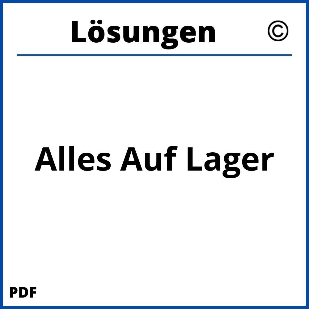 Alles Auf Lager Lösungen Pdf