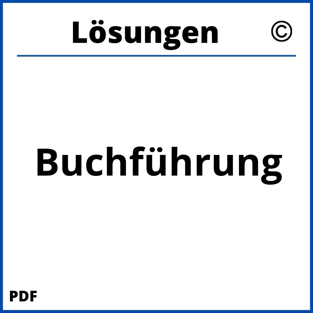 Buchführung Aufgaben Und Lösungen Pdf