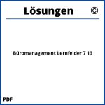 Büromanagement Lernfelder 7 13 Lösungen Pdf