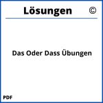 Das Oder Dass Übungen Pdf Mit Lösungen