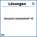 Deutsch Arbeitsheft 10 Lösungen Pdf