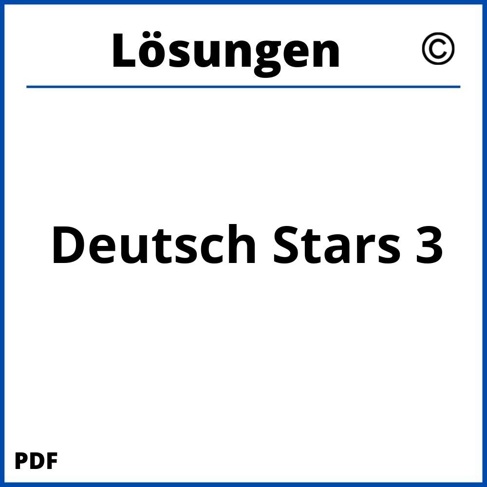Deutsch Stars 3 Lösungen Pdf