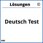 Deutsch Test Mit Lösungen Pdf
