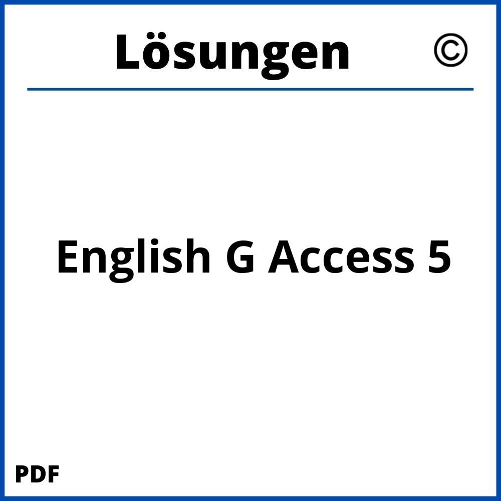 English G Access 5 Lösungen Pdf