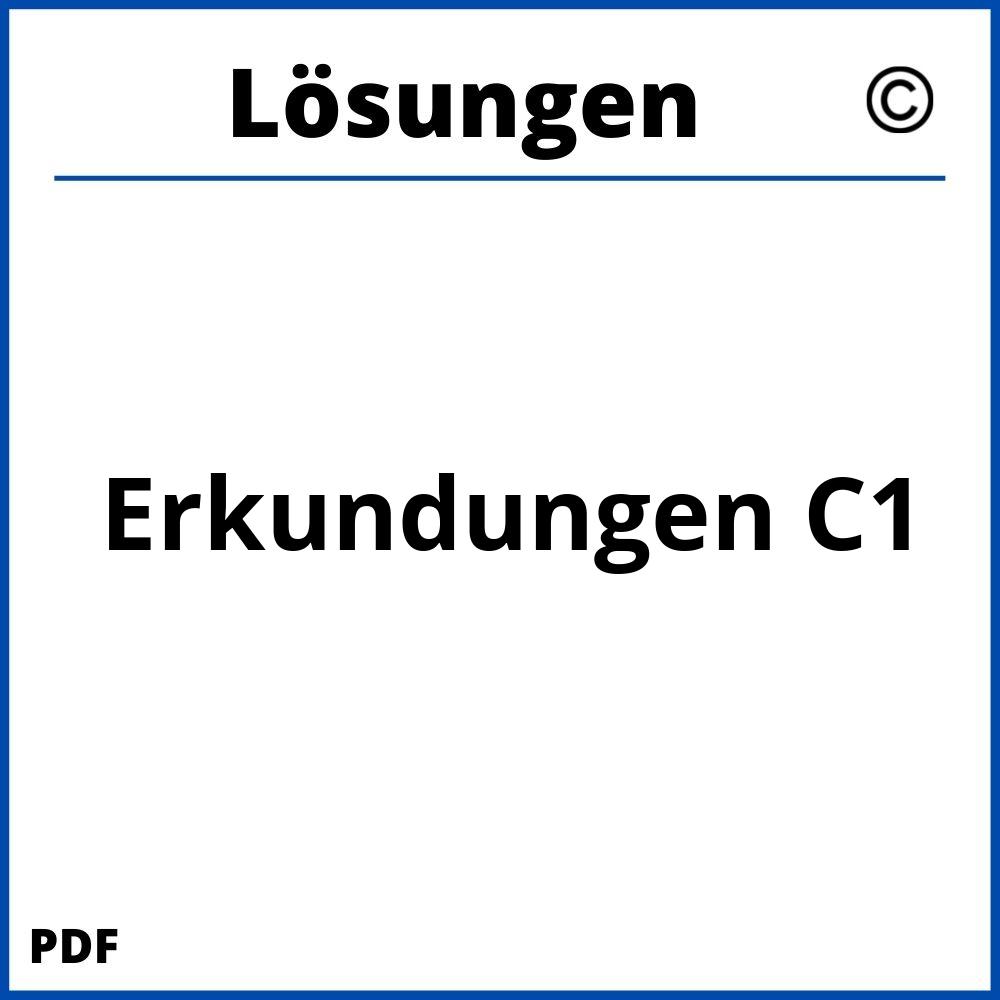 Erkundungen C1 Lösungen Pdf