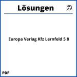 Europa Verlag Kfz Lernfeld 5 8 Lösungen Pdf