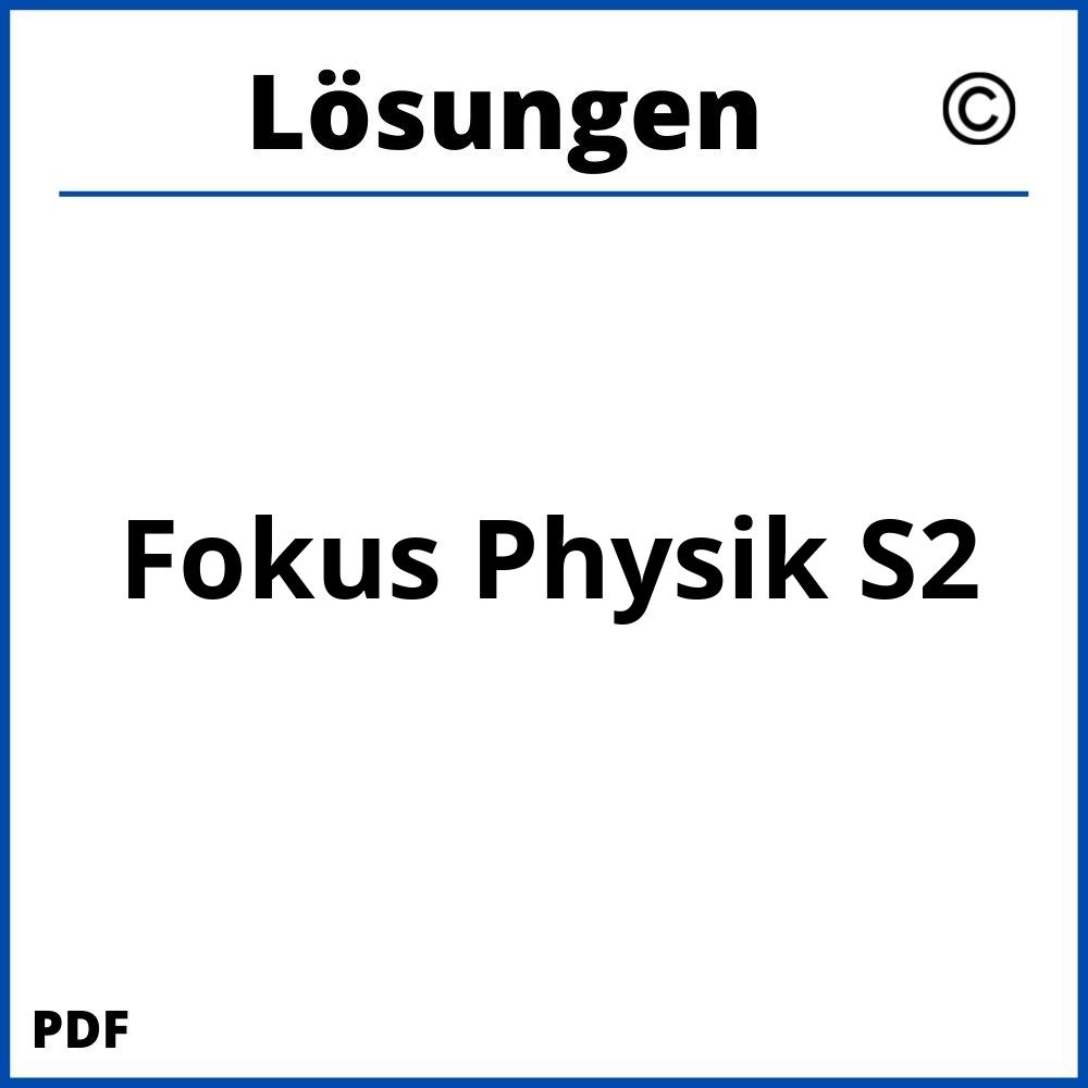 Fokus Physik S2 Lösungen Pdf