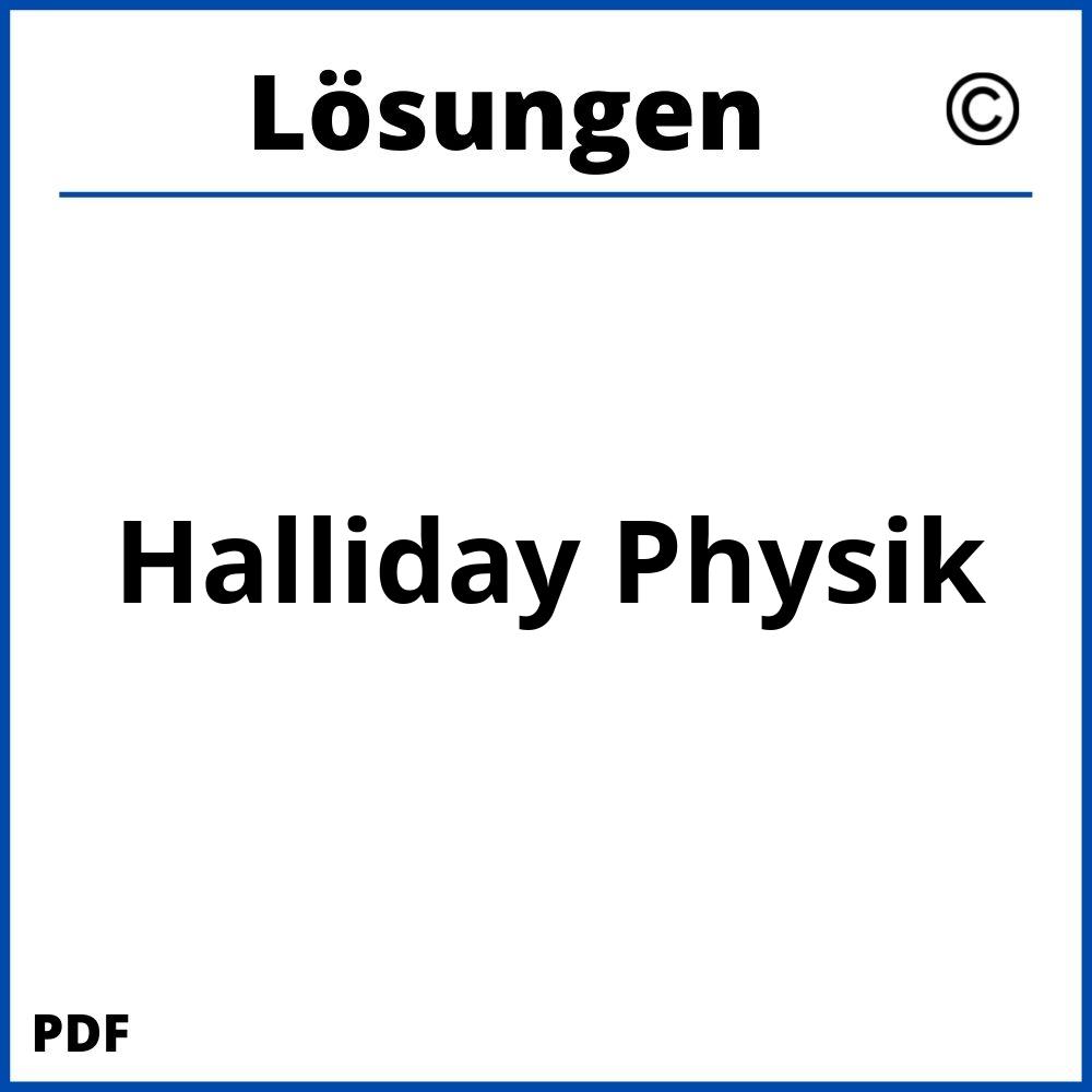 Halliday Physik Lösungen Pdf