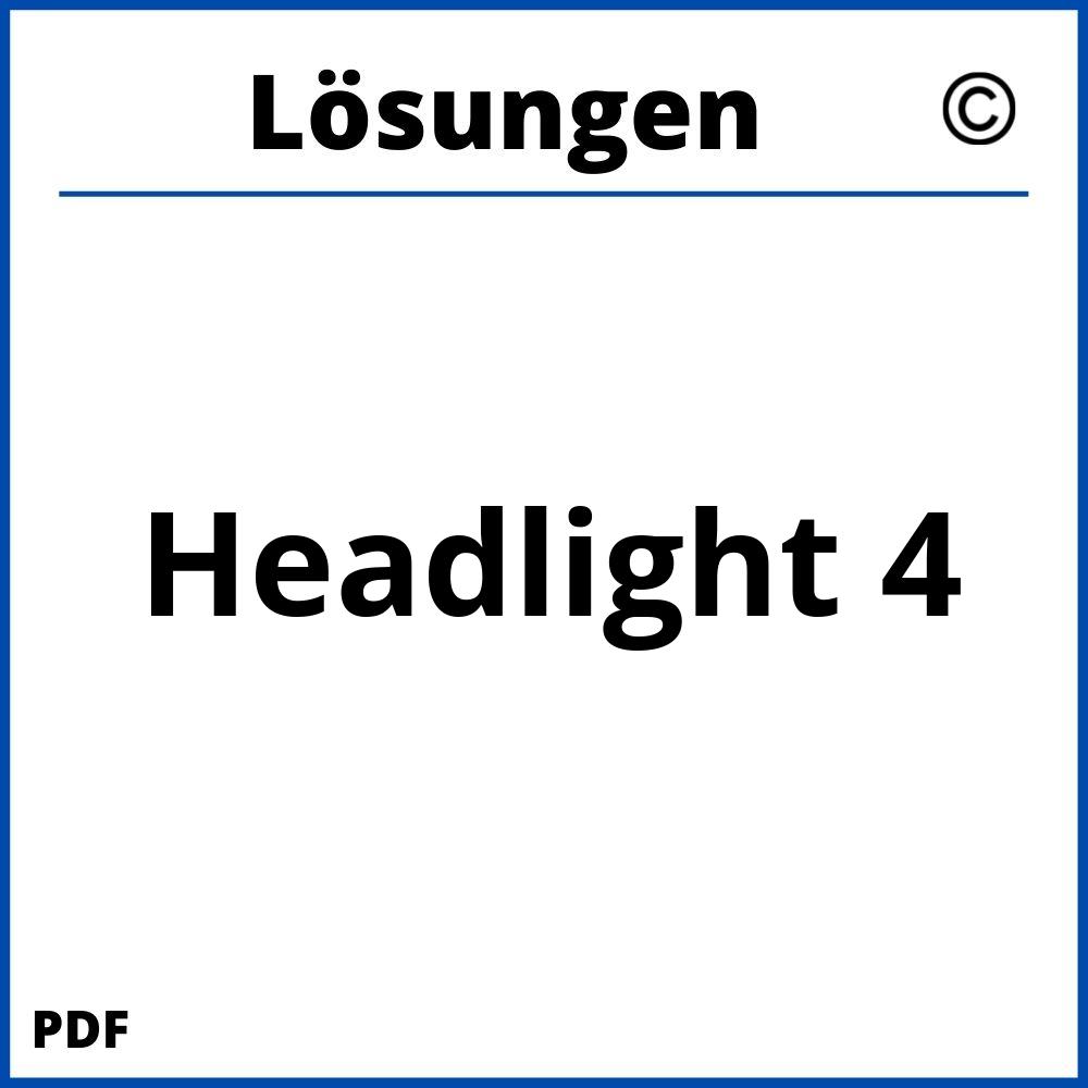 Headlight 4 Lösungen Pdf