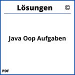 Java Oop Aufgaben Mit Lösungen Pdf