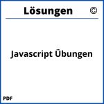 Javascript Übungen Mit Lösungen Pdf