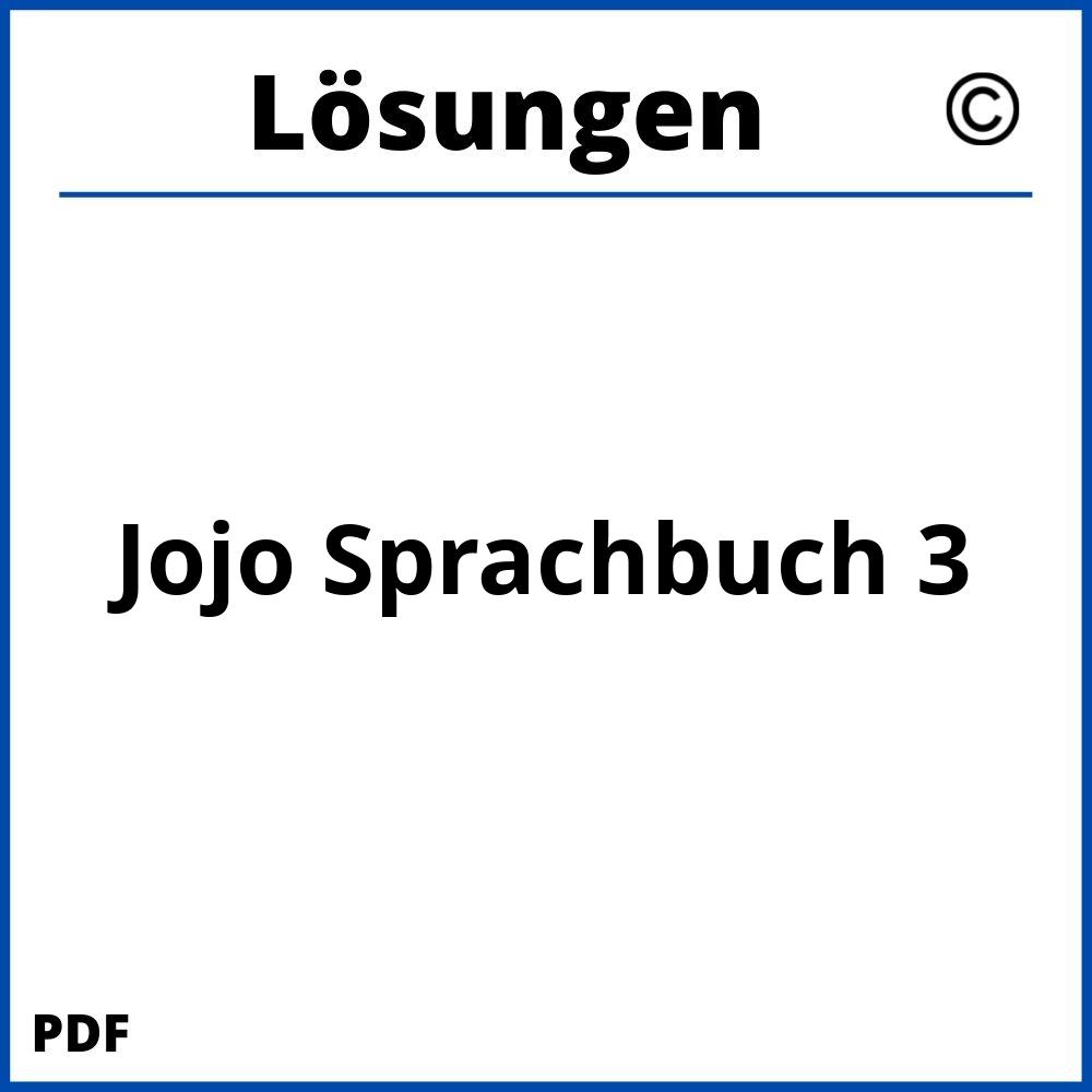 Jojo Sprachbuch 3 Lösungen Pdf