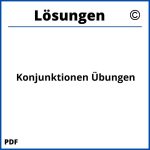 Konjunktionen Übungen Mit Lösungen Pdf