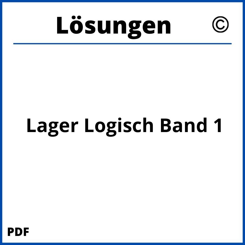 Lager Logisch Band 1 Lösungen Pdf