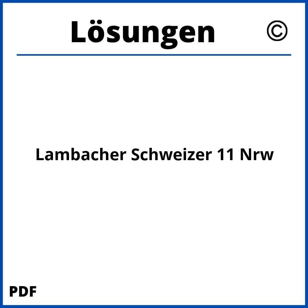 Lambacher Schweizer 11 Lösungen Nrw Pdf