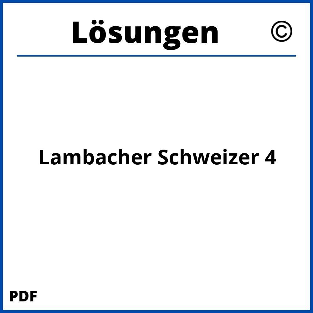 Lambacher Schweizer 4 Lösungen Pdf