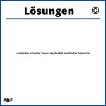 Lambacher Schweizer Lineare Algebra Mit Analytischer Geometrie Lösungen Pdf