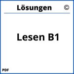 Lesen B1 Mit Lösungen Pdf