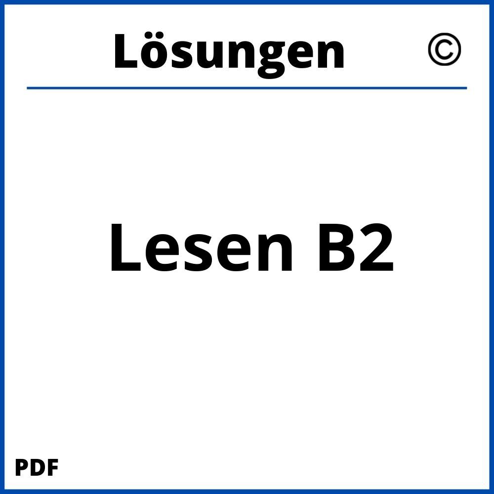 Lesen B2 Mit Lösungen Pdf