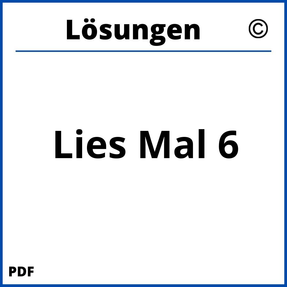 Lies Mal 6 Lösungen Pdf