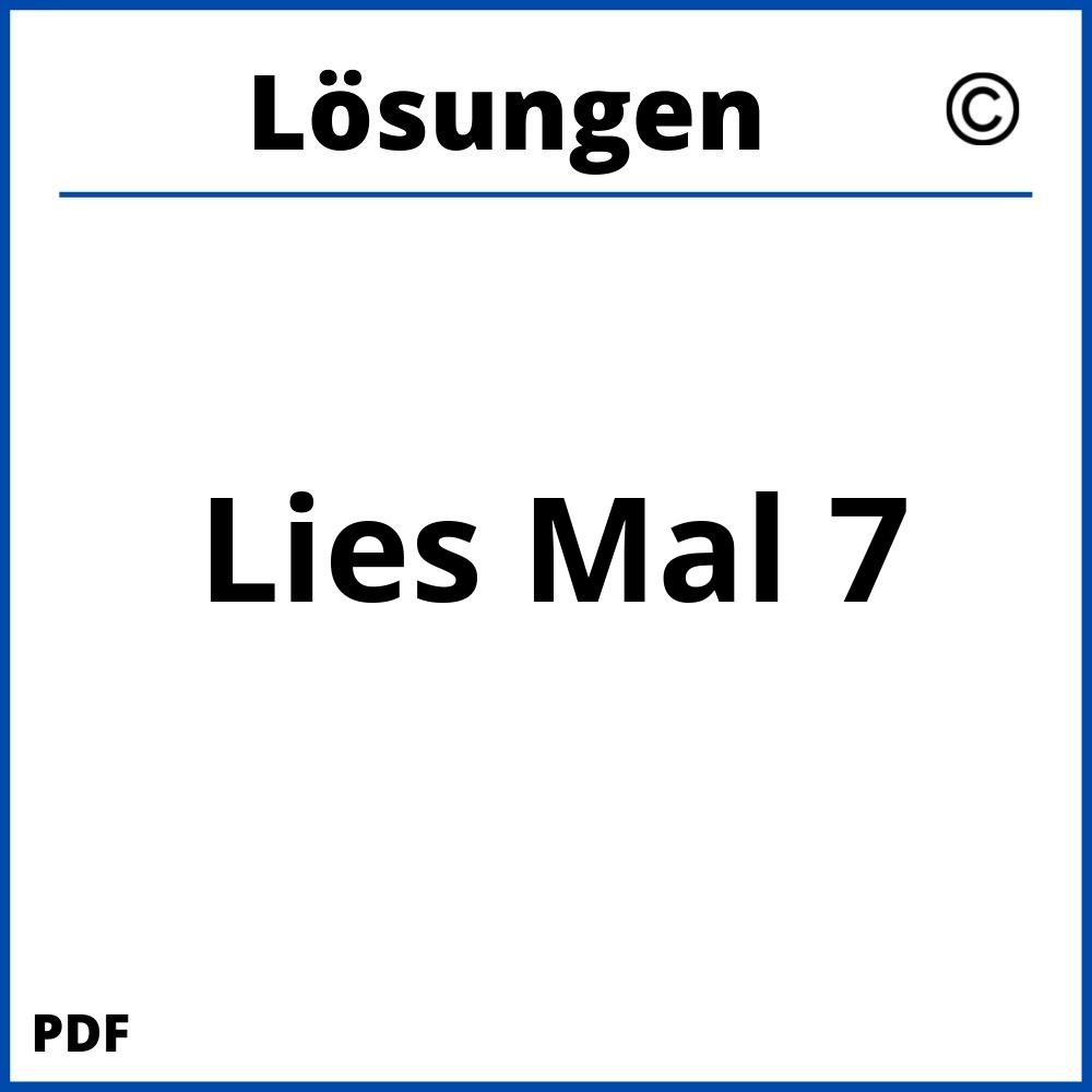 Lies Mal 7 Lösungen Pdf