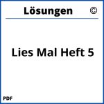 Lies Mal Heft 5 Lösungen Pdf