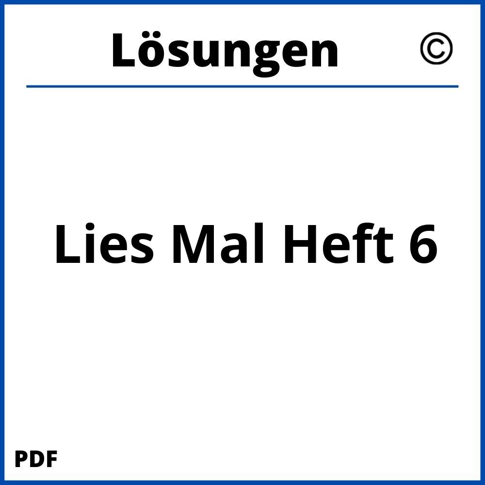 Lies Mal Heft 6 Lösungen Pdf