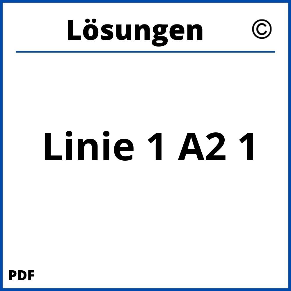 Linie 1 A2 1 Lösungen Pdf