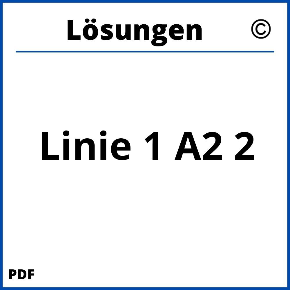 Linie 1 A2 2 Lösungen Pdf