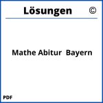 Mathe Abitur  Bayern Lösungen Pdf