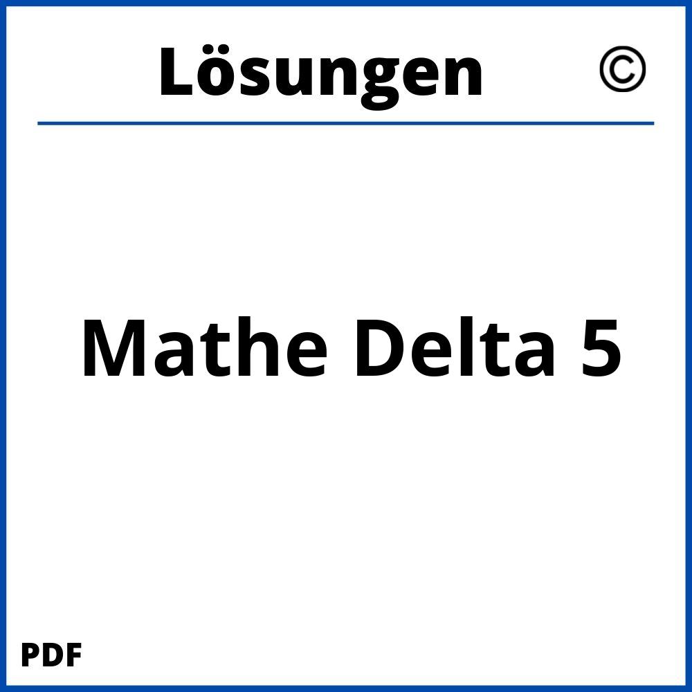 Mathe Delta 5 Lösungen Pdf