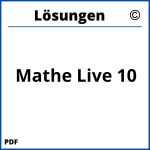 Mathe Live 10 Lösungen Pdf