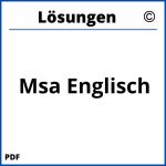 Msa Englisch Lösungen  Pdf