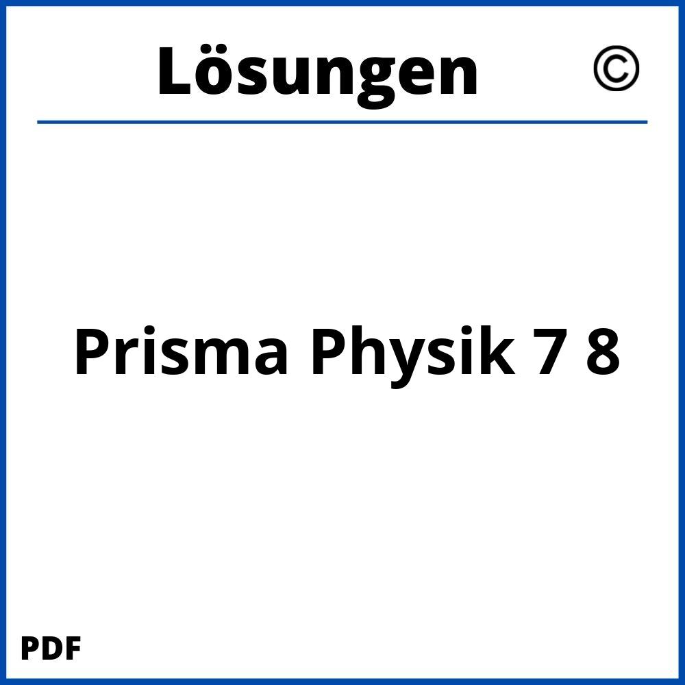 Prisma Physik 7 8 Lösungen Pdf
