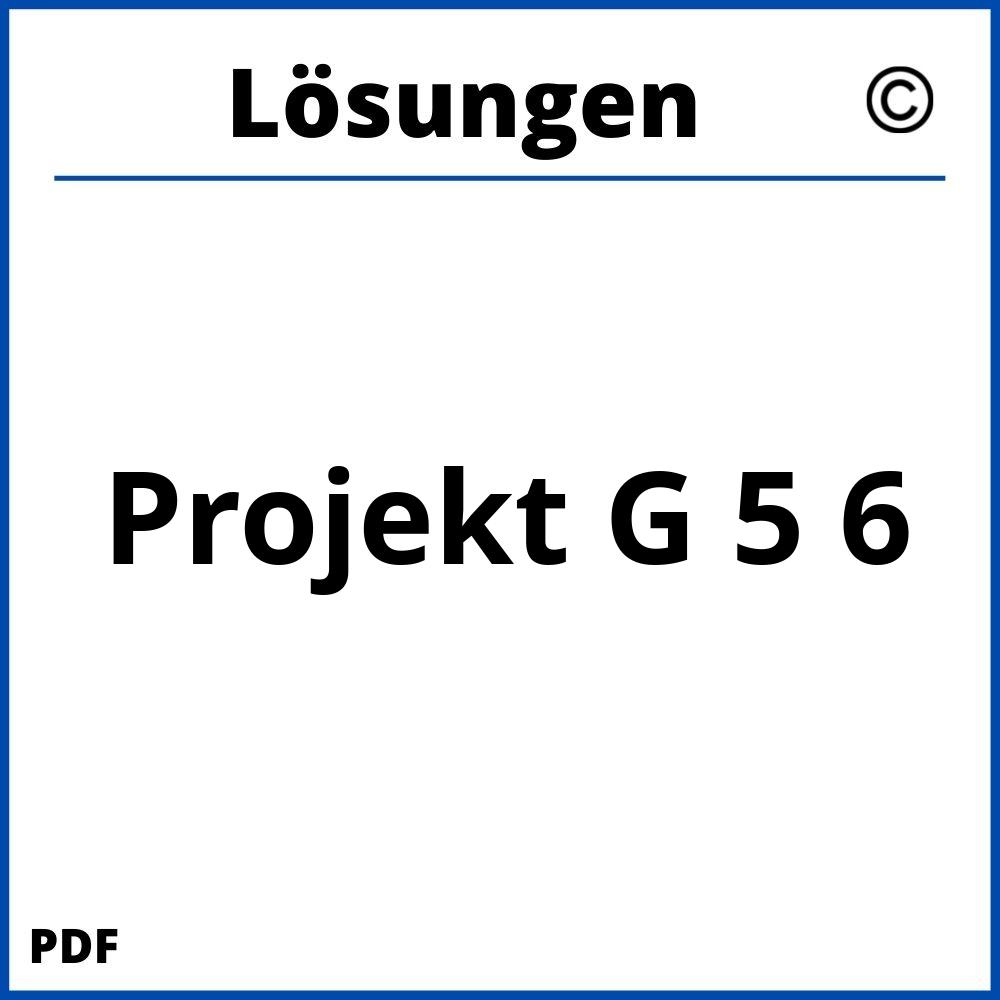 Projekt G 5 6 Lösungen Pdf