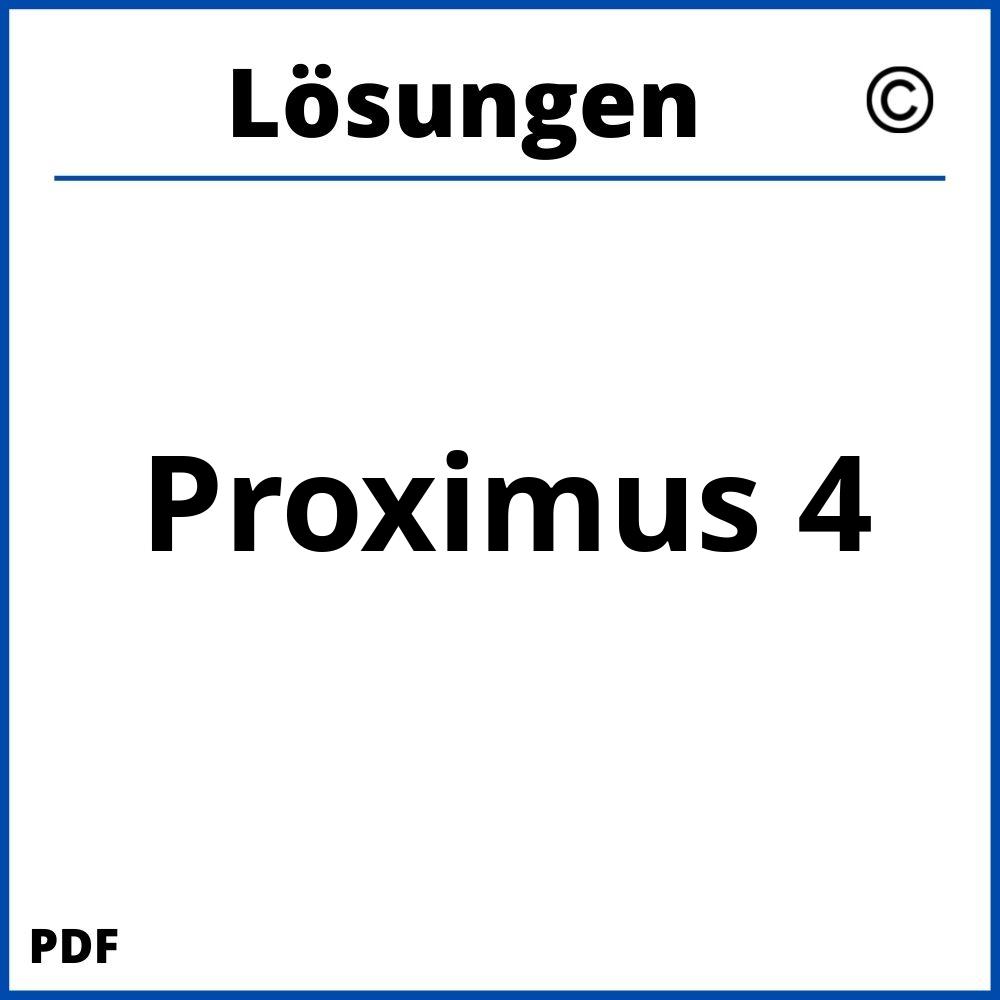 Proximus 4 Lösungen Pdf