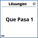 Qué Pasa 1 Lösungen Pdf