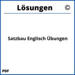 Satzbau Englisch Übungen Mit Lösungen Pdf