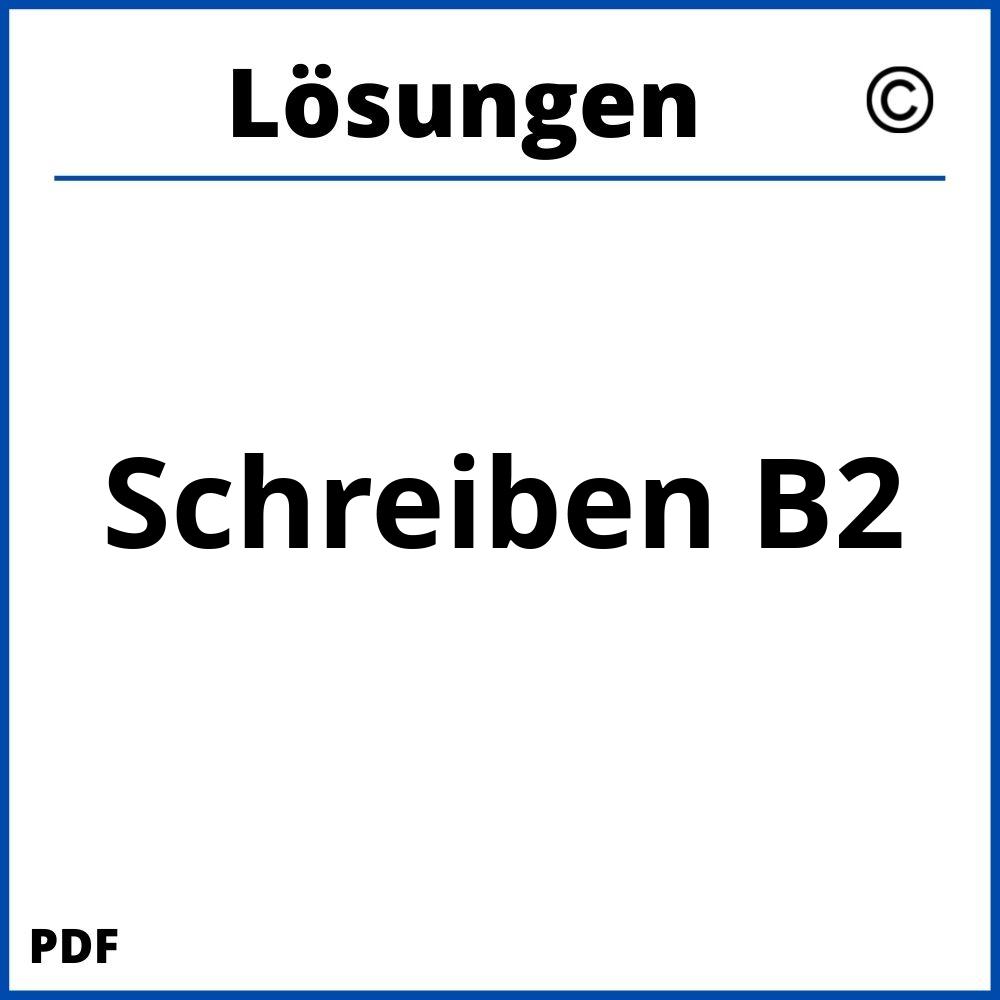 Schreiben B2 Mit Lösungen Pdf