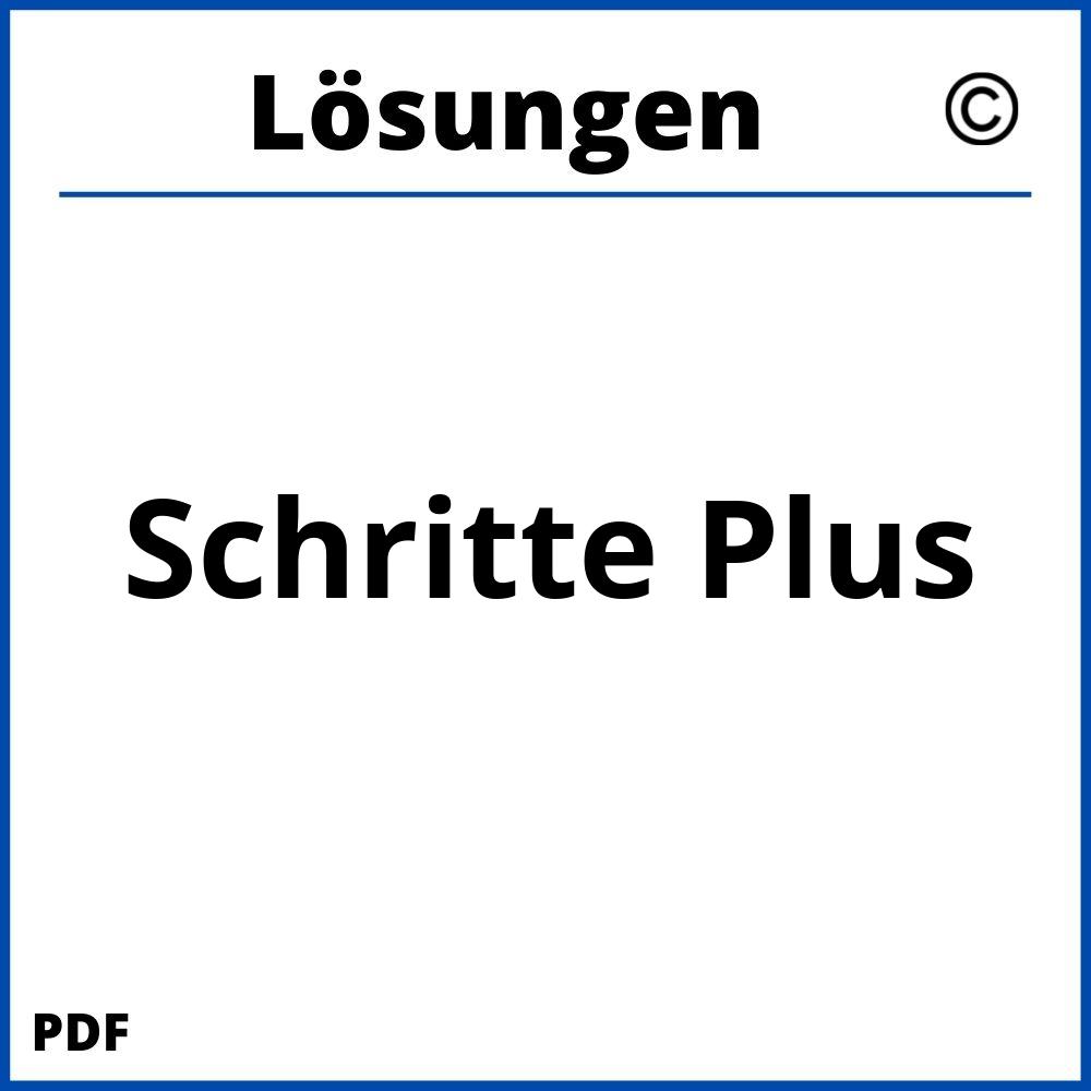 Schritte Plus Lösungen Pdf