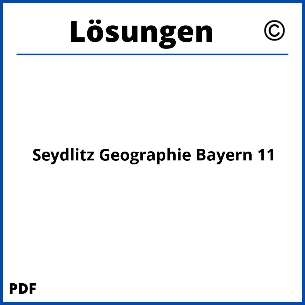 Seydlitz Geographie Bayern 11 Lösungen Pdf