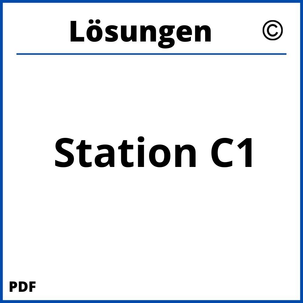 Station C1 Lösungen Pdf