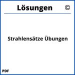 Strahlensätze Übungen Mit Lösungen Pdf