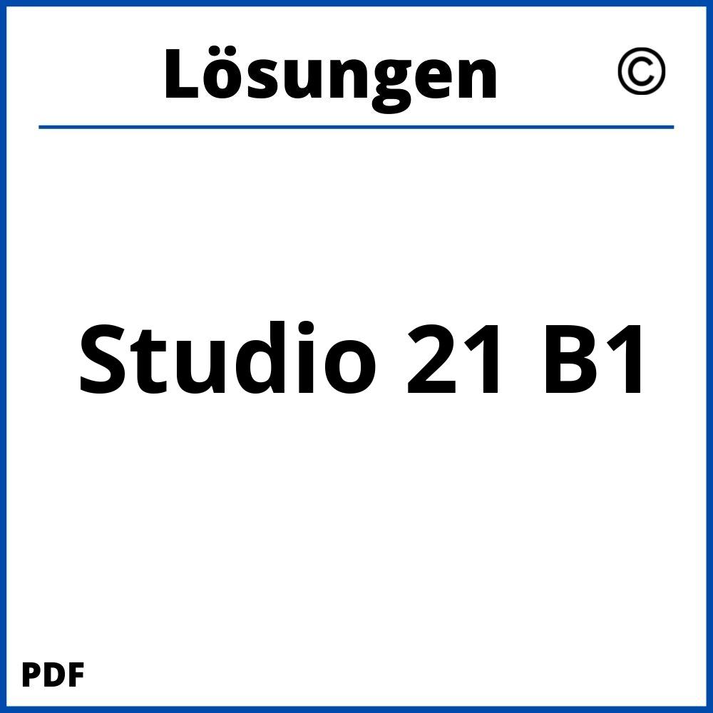 Studio 21 B1 Lösungen Pdf